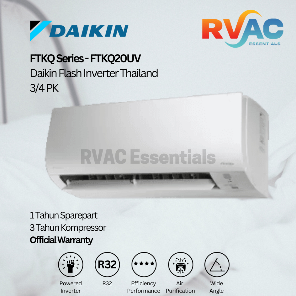AC DAIKIN INVERTER 3/4 PK FTKQ20 Thailand
