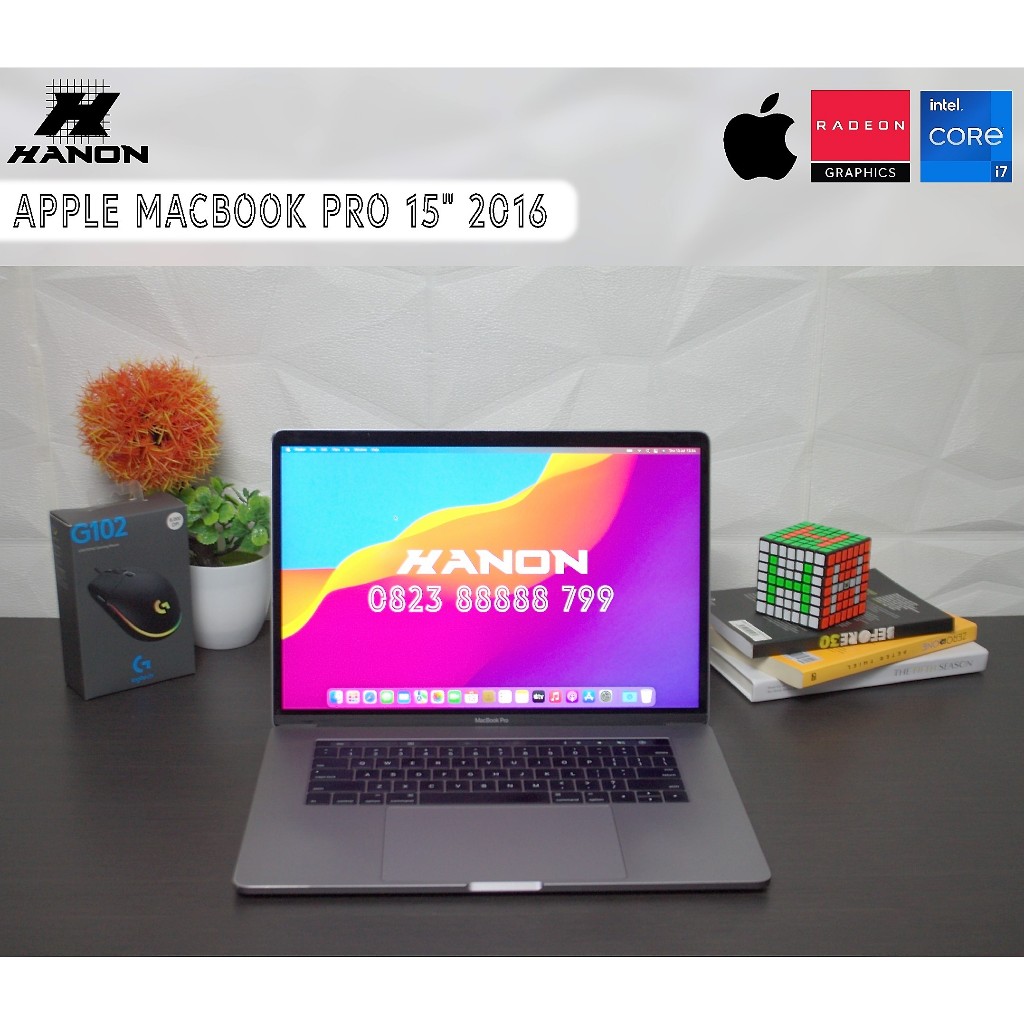 Laptop Apple Macbook Pro 15" Retina 2016 Touch bar Touch ID Core i7 Radeon RAM 16 GB SSD 512 GB