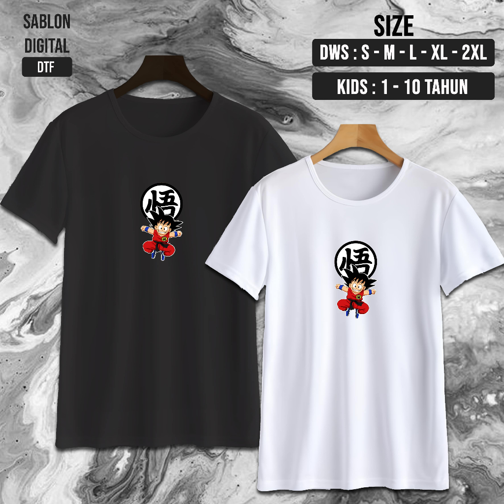 NW0268 Kaos DRAGON BAL RED / Kaos DRAGOB BAL / kaos DRAGON BAL FAMILY / Baju Kaos Oblong / Baju Anak
