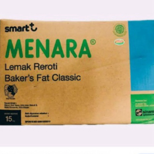 

menara baker's fat | mentega putih kemasan repack 500gram