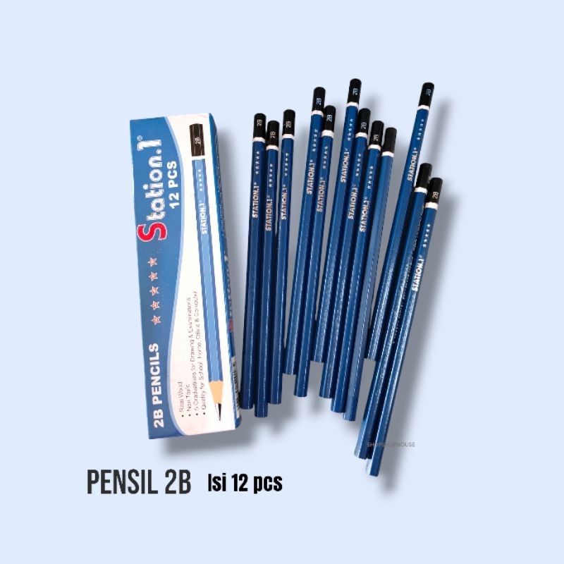 

pensil kayu 2B murah / pensil 2B murah ( 12 pcs)