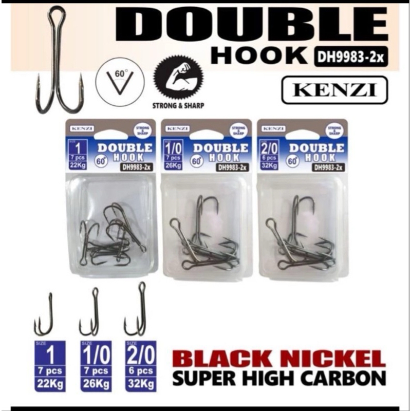 DOUBLE HOOK KENZI 60 DERAJAT