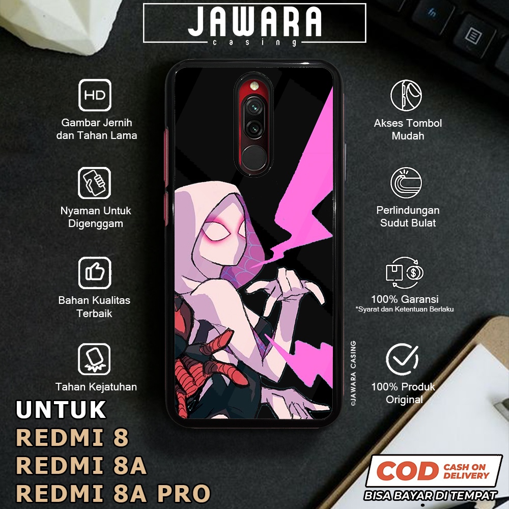 Case Redmi 8 8A 8A Pro Casing Redmi 8 8A 8A Pro [SPGW] Premium Glossy Case Hp Redmi Jawara Casing Hp