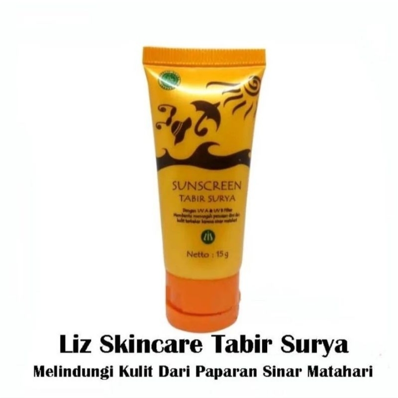 LIZ SKINCARE SUNSCREEN TABUR SURYA dengan UV A & UV B filter