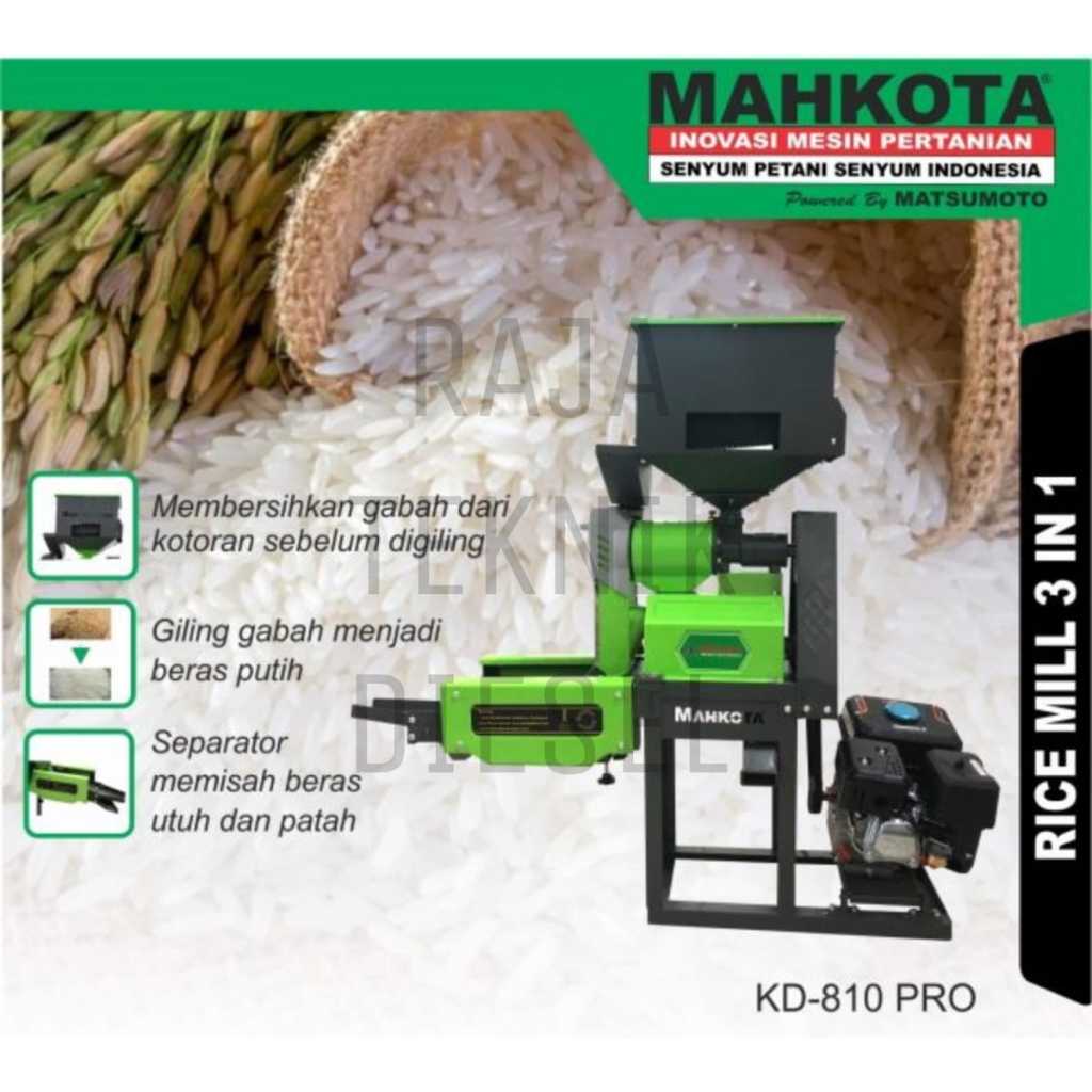 Gilingan Padi Kombinasi 4in1 Mahkota KD 820 PRO C / KD-820 Pro C ORIGINAL TERBAIK