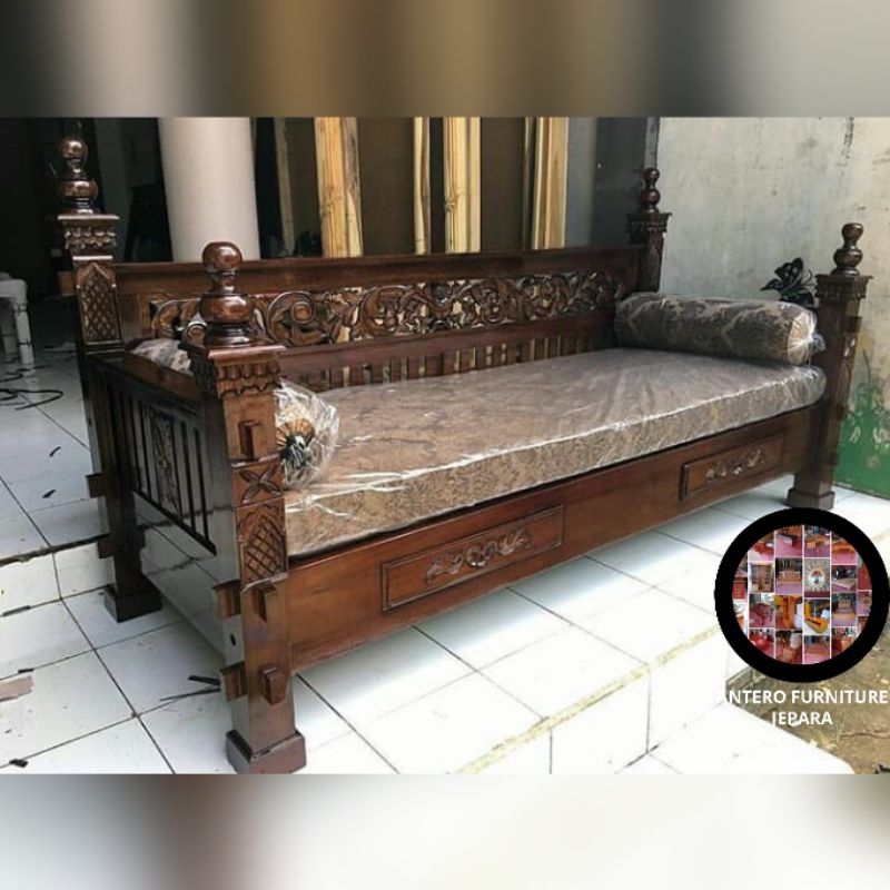 bangku teras bale bale kursi panjang jati