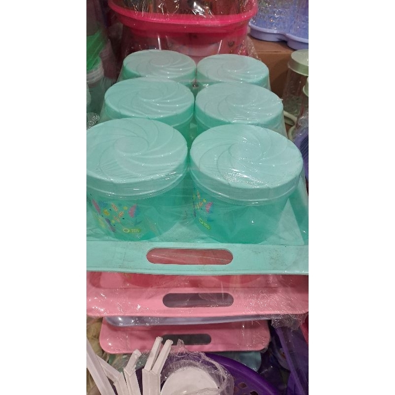 Toples Nampan Tuscany Biggy Calista Lovenia Set + Nampan isi 6 Small