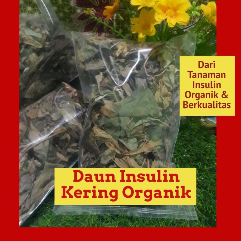 

Teh Daun Insulin Kering Organik Kemasan Ukuran 16 x 25 cm