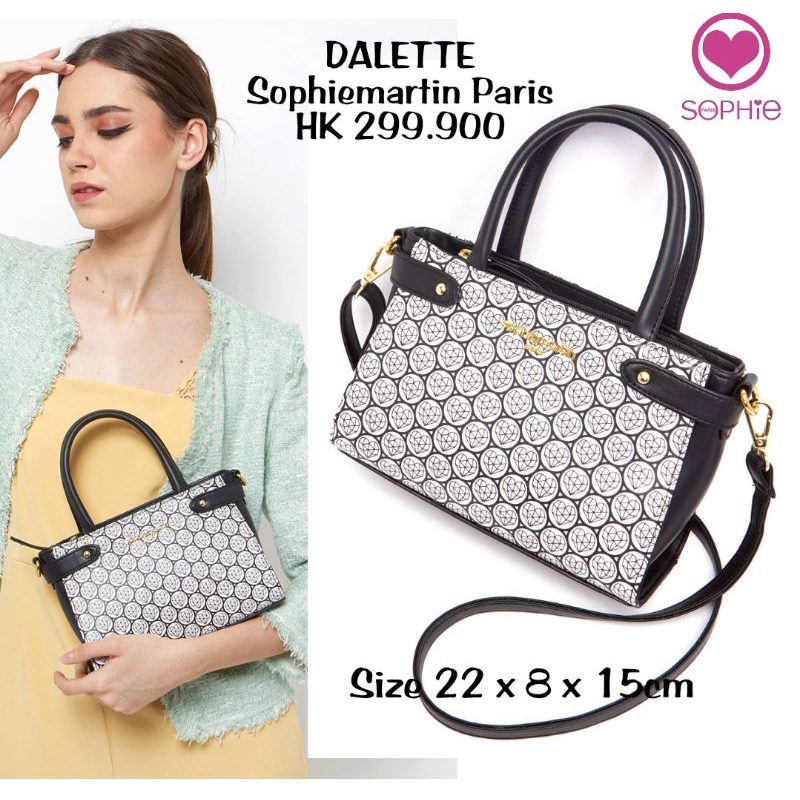 Tas DALETTE Sophie martin tas jinjing selempang wanita shoulder kulit pu motif