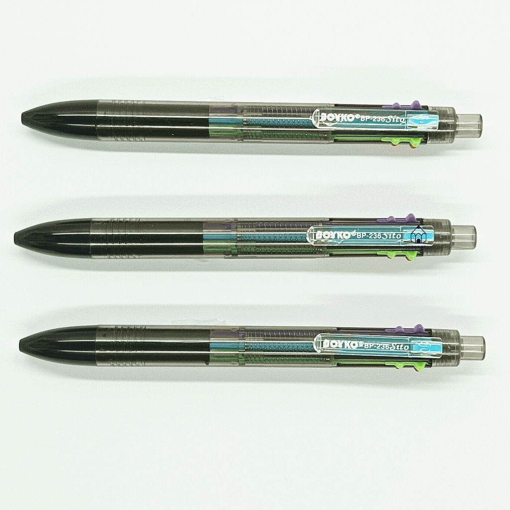 

Joyko Bp-236 Sito pulpen multipen 6 warna per pcs (satuan)