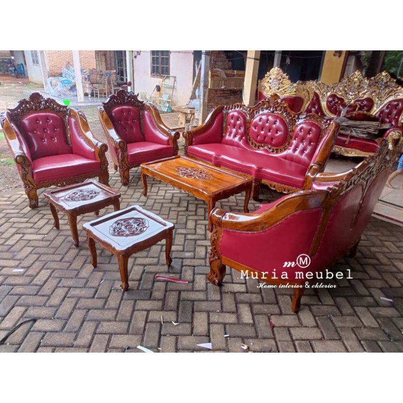 ksofa tamu Ganesa kari /kursi tamu Ganesa kerang