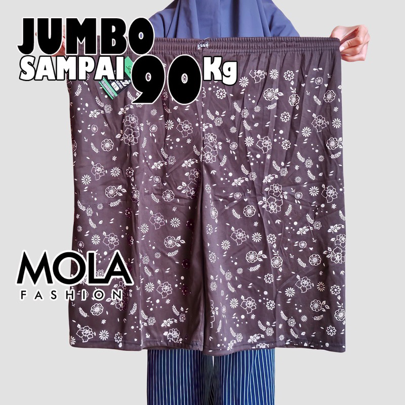 CELANA KOLOR MOTIF BUNGA WANITA JUMBO