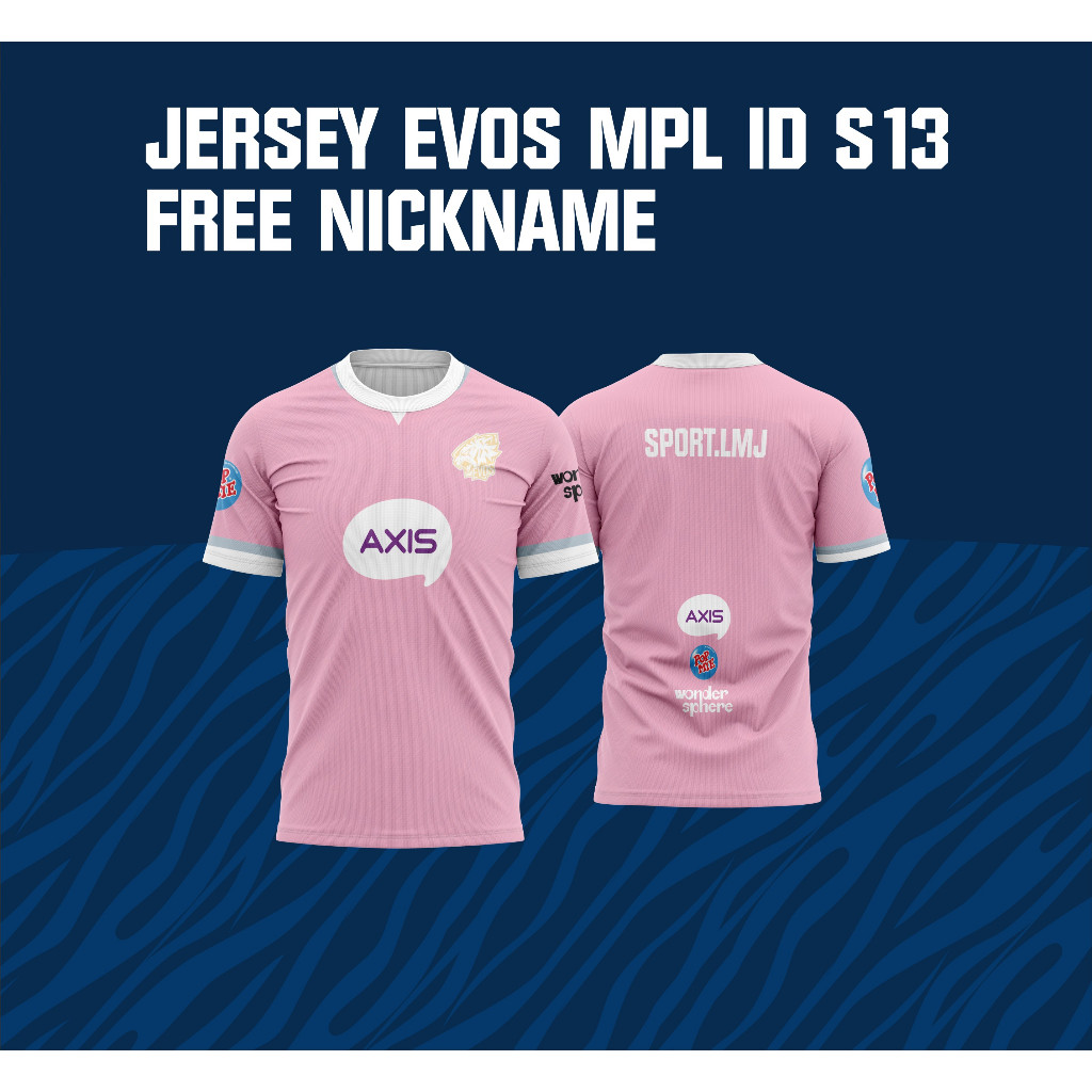 Jersey Kaos EVOS ESPORT MPL ID S13 2024 , FREE NICKNAME