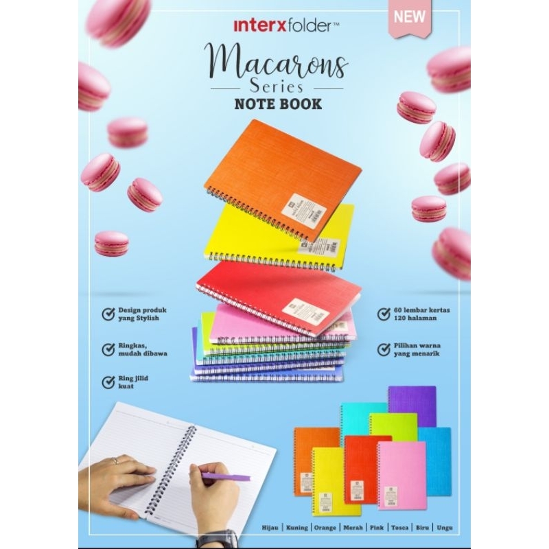 

Notebook Spiral / Buku Catatan A5 Pastel Macaron Inter X