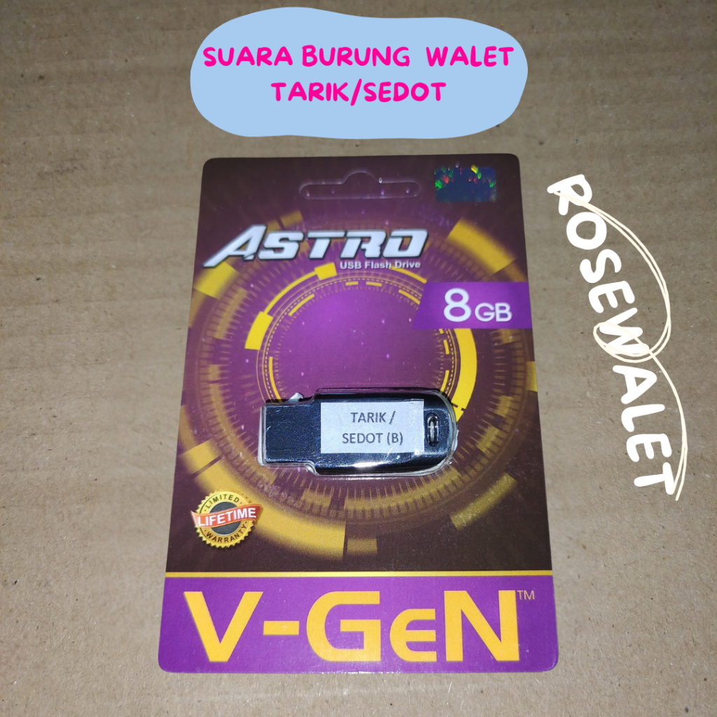 SUARA BURUNG WALET TARIK/SEDOT USB