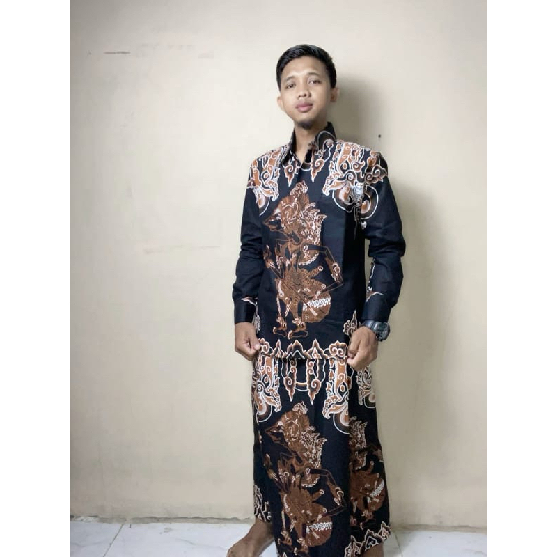 wayang Krisna pusat grosir ecer Batik solo terlengkap setelan koko sarung batik motif terbaru limite