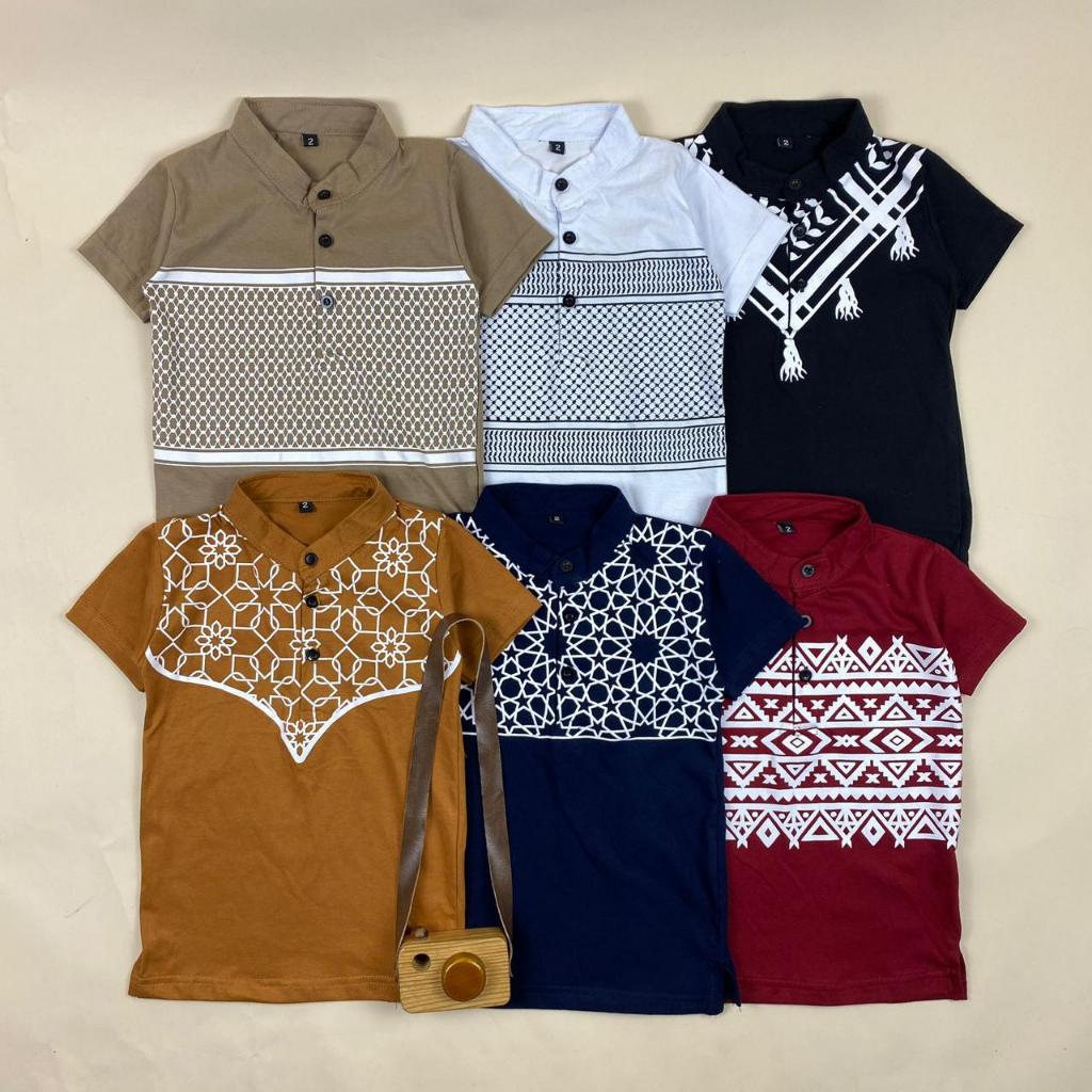 Atasan Daily Koko Premium - Baju Koko Anak Cowok / Baju Muslim Anak Laki-Laki Pineapple Kids