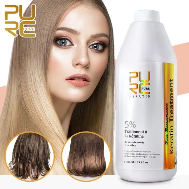 PURC KERATIN SMOOTHING 1000 ml obat smoothing Pelurus rambut