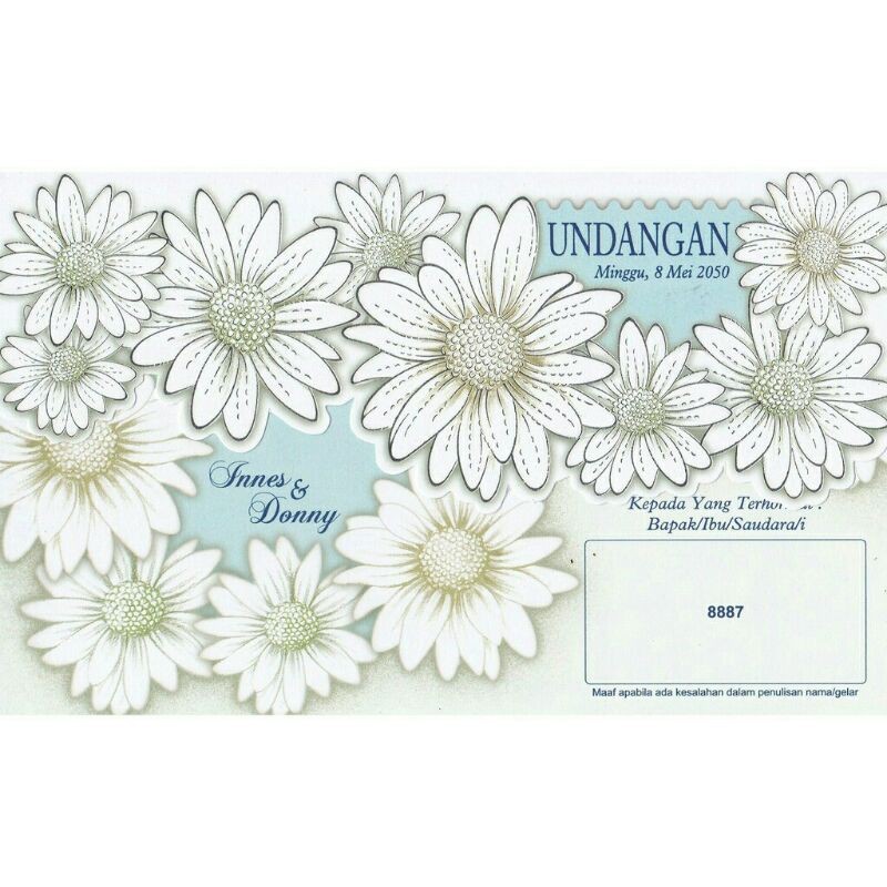[ERBA] Blangko Undang 8887 / Undangan Pernikahan / Undangan Khitanan