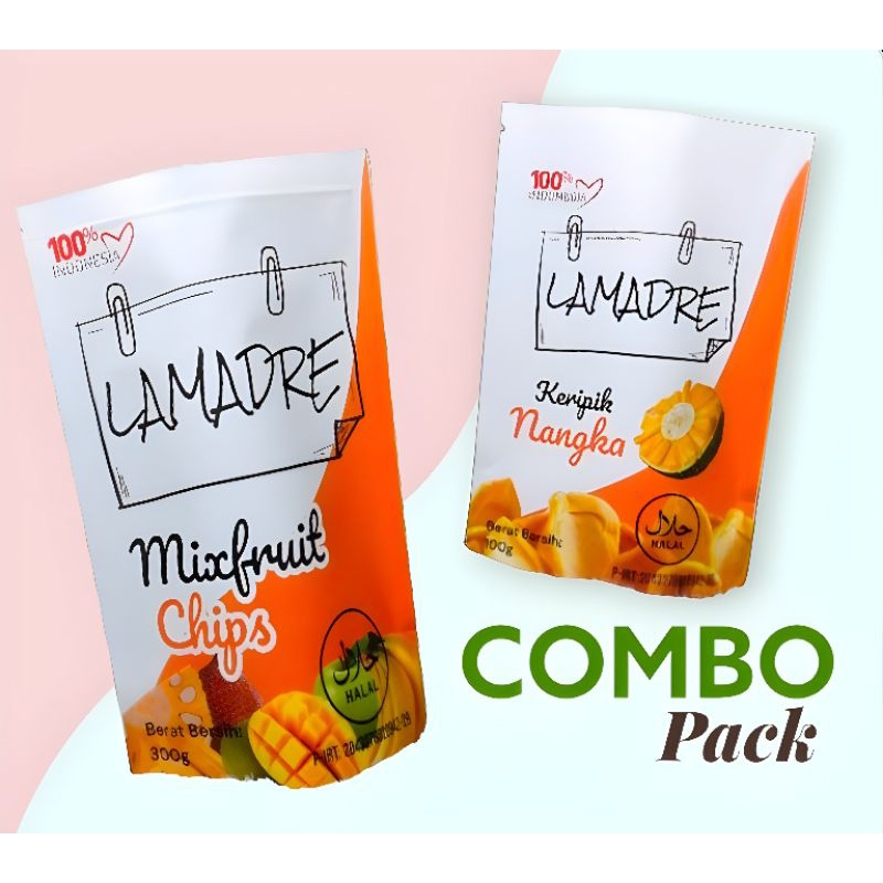 

Paket COMBO mixfruit chips 300g+keripik nangka 100g