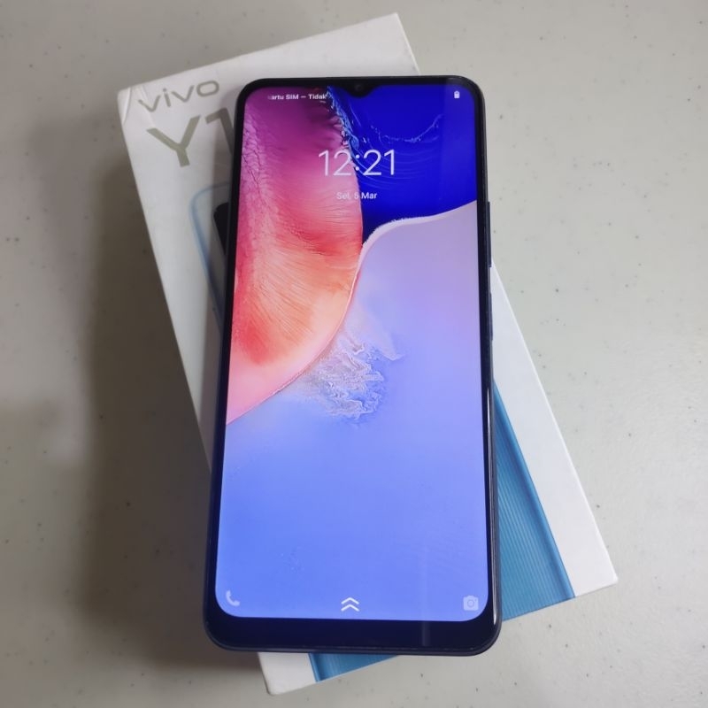 HP Smartphone Second VIVO Y15s RAM 3 GB/ ROM 64 GB; Warna: Mystic Blue