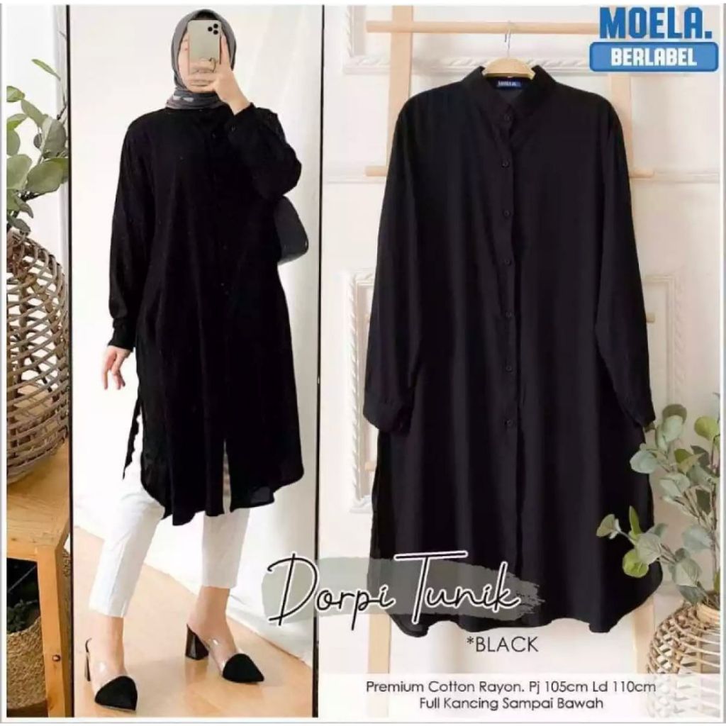 Baju Tunik Best Seller Premium Simple Trendy Model Korea Desain Elegan Terlaris Pakaian Wanita Mewah