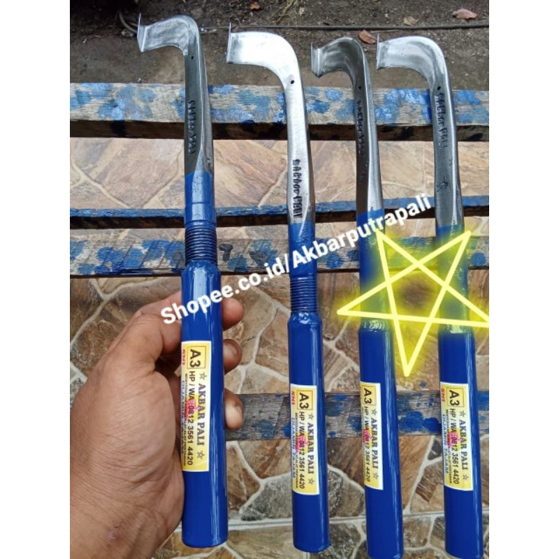 Pisau sadap karet Baut dompeng100% Baja AsLi