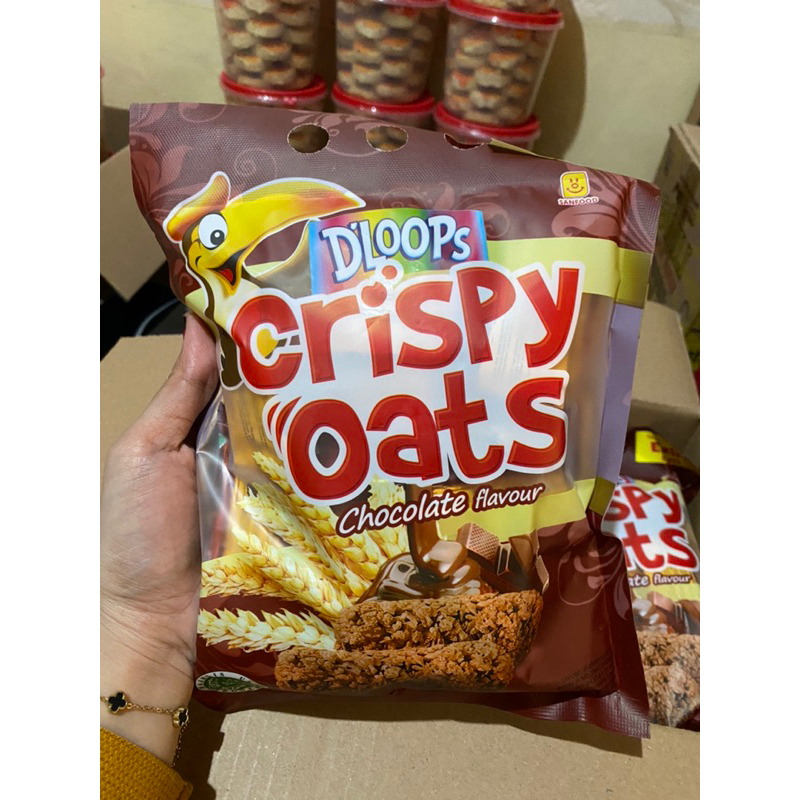 

❤️KIREISHOP❤️ D’loops OAT CRISPY KEMASAN 200gr RASA COKLAT ENAK MURAH PROMO