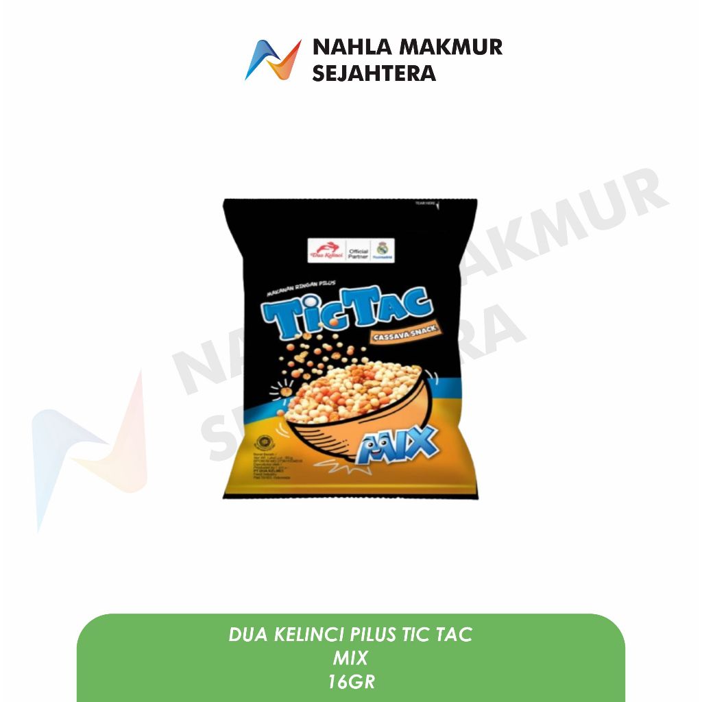 

Dua Kelinci Pilus Tic Tac Mix 16gr Kemasan Renceng Isi 10 Pcs