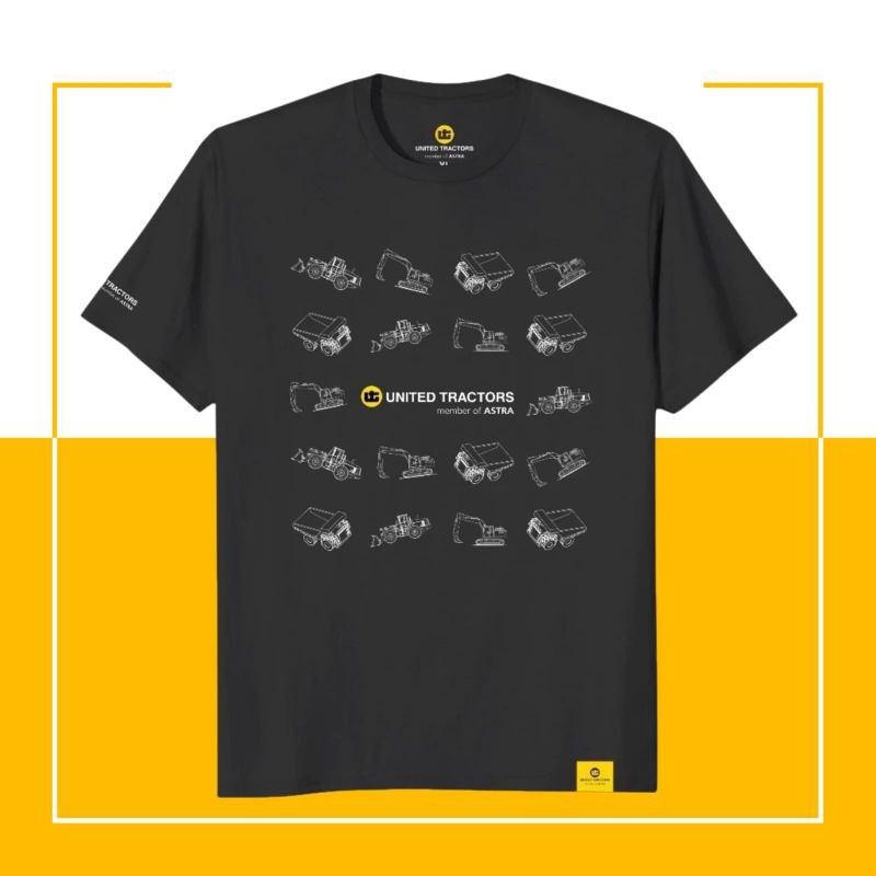 KOMATSU/KAOS SERI 001/KAOS KOMATSU/ALAT BERAT/KAOS OBLONG/KAOS KATUN/KAOS HITAM/MERCHANDISE/KAOS TAM