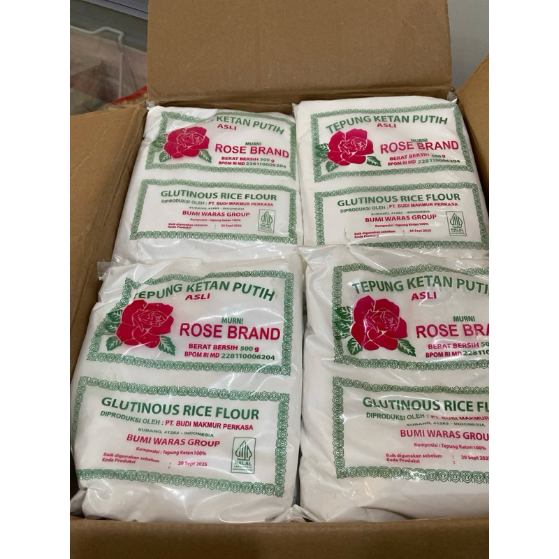 

Tepung Ketan Rose Brand 500gr