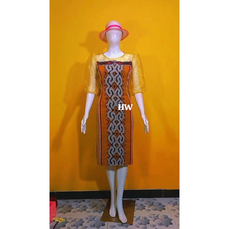 DRESS TENUN KOMBINASI
