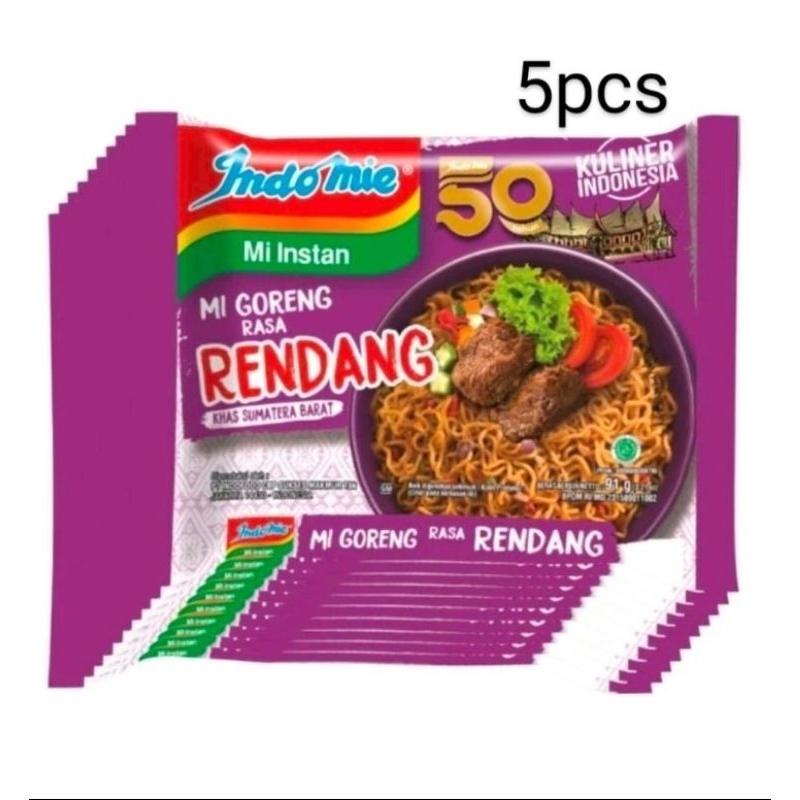 

Indomie goreng enak rasa rendang isi 5pcs