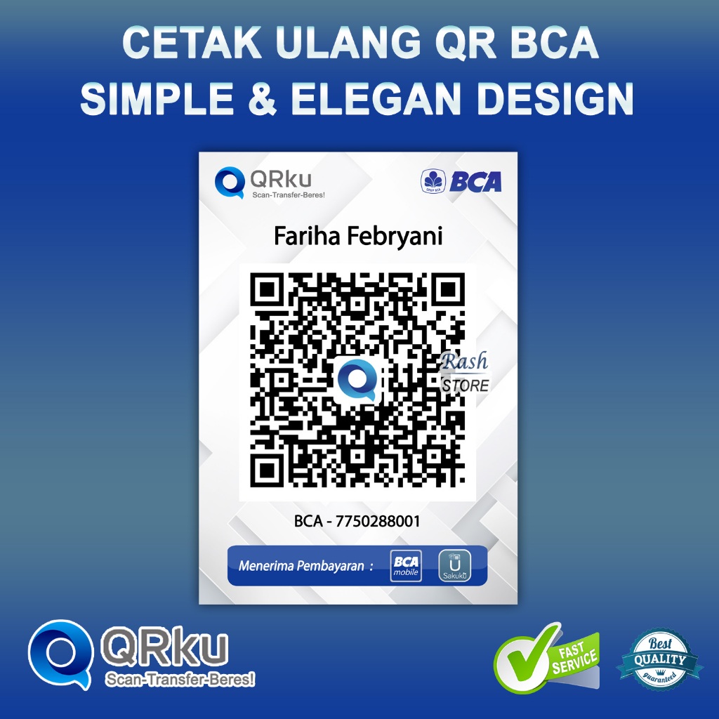 

CETAK STIKER QR BCAKU