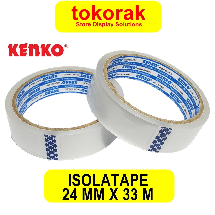 

ISOLASI TAPE BENING KENKO 1 INCH 24 MM X 33 M - SELOTIP - SOLATIP