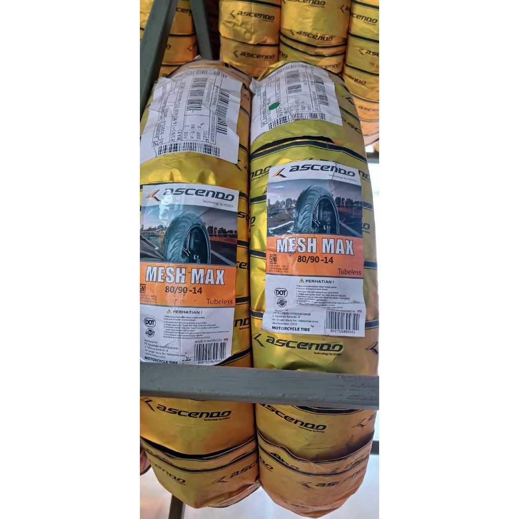 (Free Pentil) Ban ASCENDO Tubeles Mesh Max 80/90-14