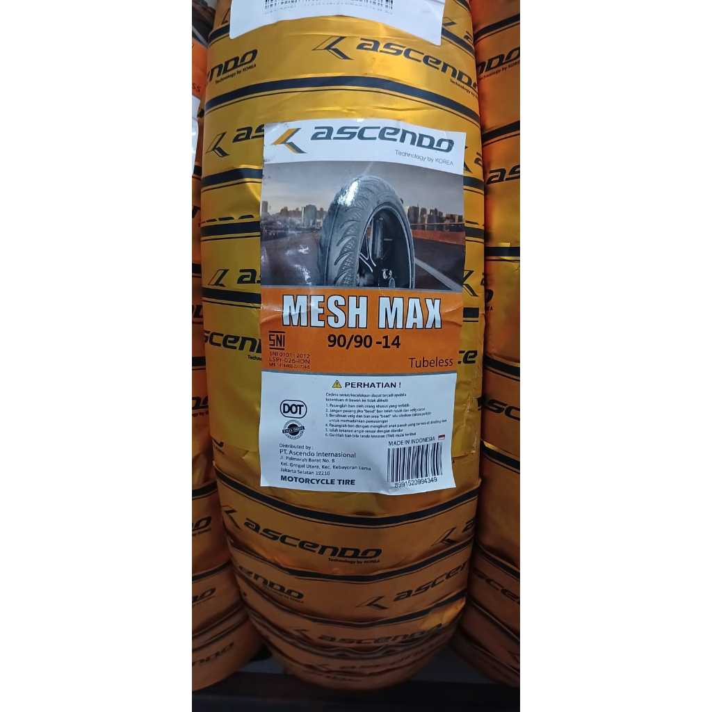 (Free Pentil) Ban ASCENDO Tubeles Mesh Max 90/90-14