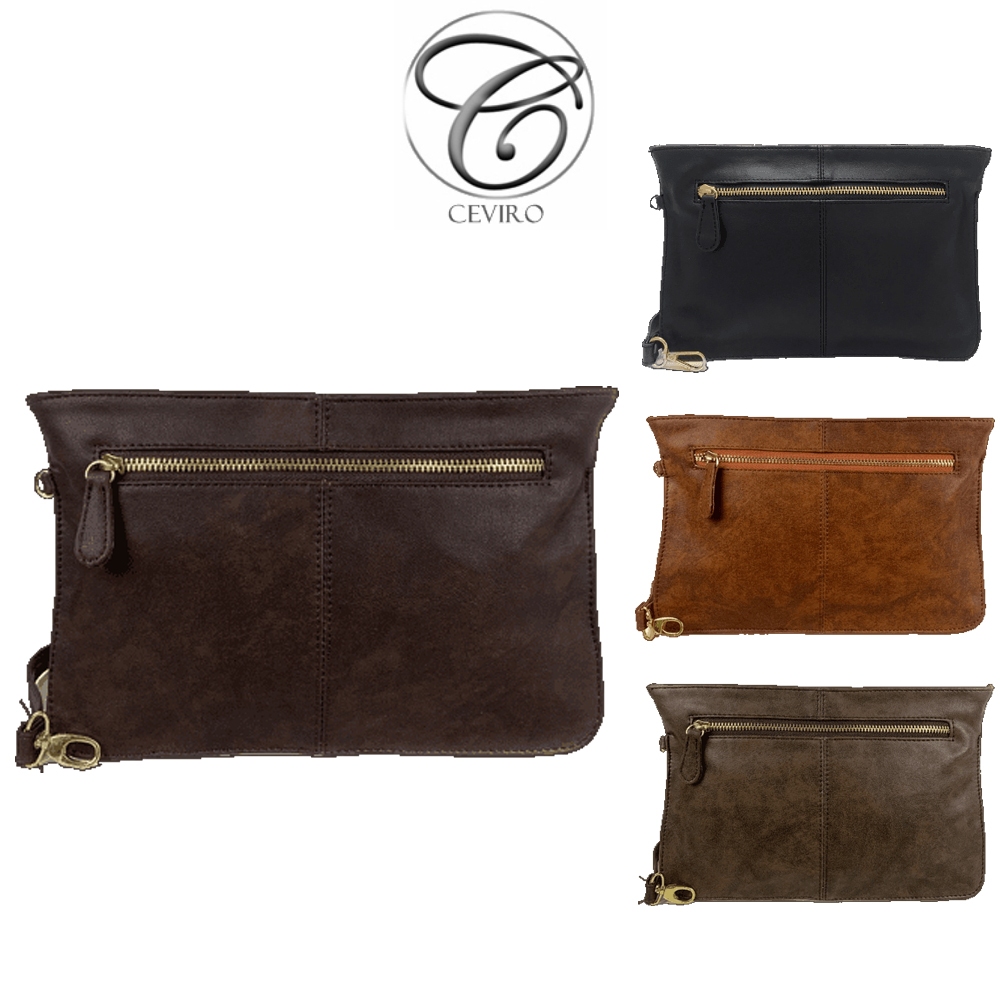 ORIGINAL CEVIRO Dompet Kulit Pria Dan Wanita Ueno Clutch Paling Terbaru Original