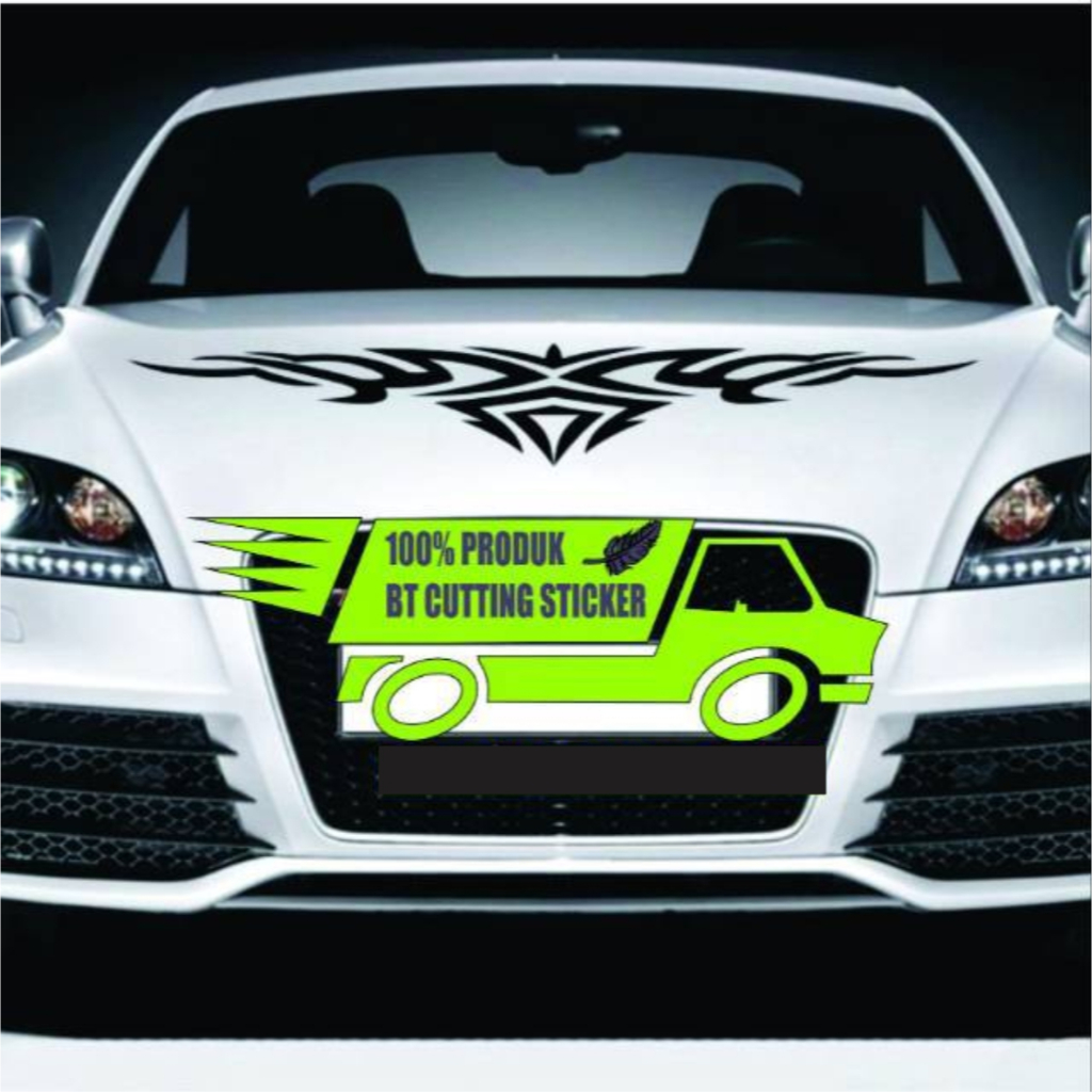 sticker mobil sticker cutting sticker kap mobil sticker bemper mobil depan sticker variasi mobil sti