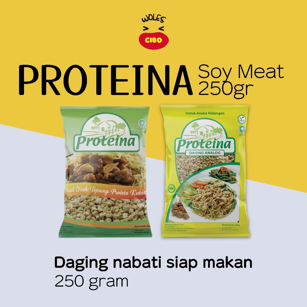 

Proteina L, LX, LS, MK 250 gram/ Daging Nabati/ Protein Nabati