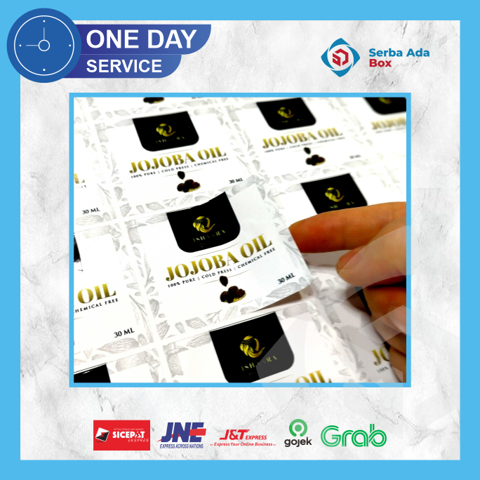 

STICKER LABEL BULAT ANTI AIR | STICKER BOTOL MINUMAN CUSTOM (Vinyl)