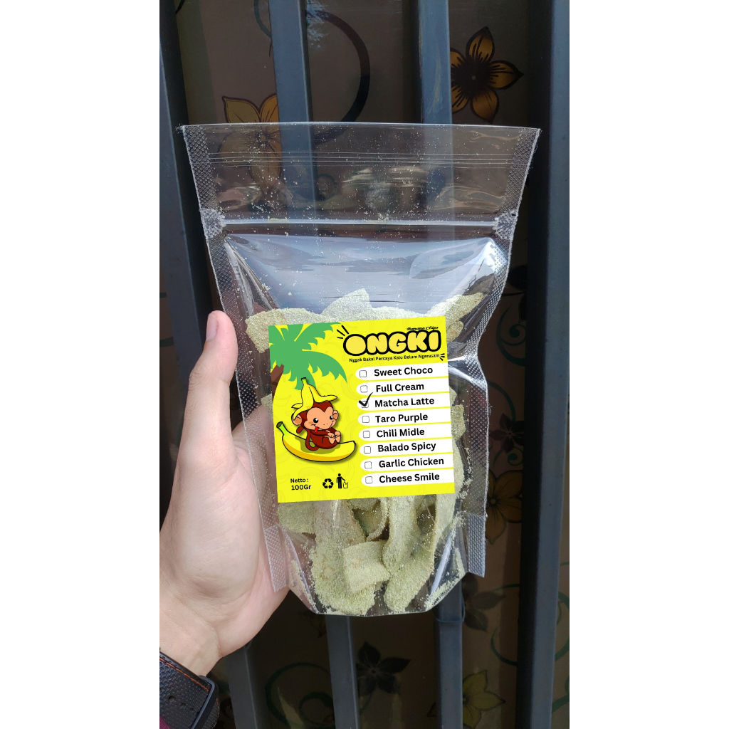 

KERIPIK PISANG MANIS RASA MACHA 100GR