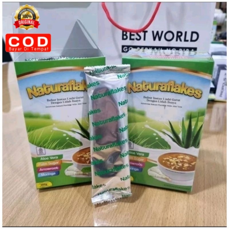 

Naturaflakes Original 100% Bubur Instan Umbi Garut Isi 10 Sachet