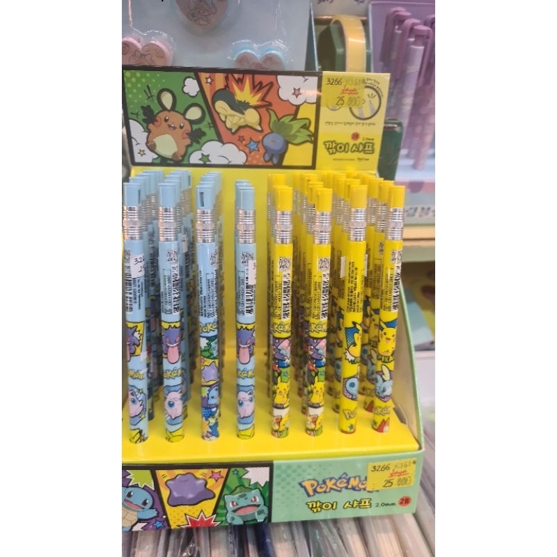 

pensil 2mm pokemon asli korea