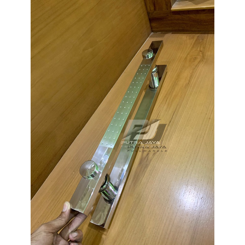 pull handle pintu baut tembus kotak SPB gagang tarikan pintu stainless pegangan pintu minimalis kota