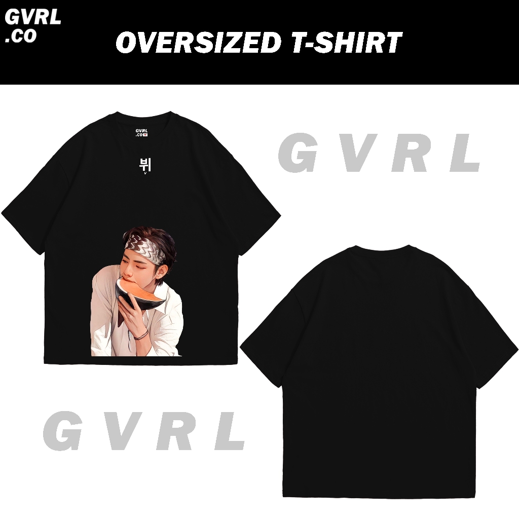 Kaos Taehyung BTS - Kaos Oversize BTS