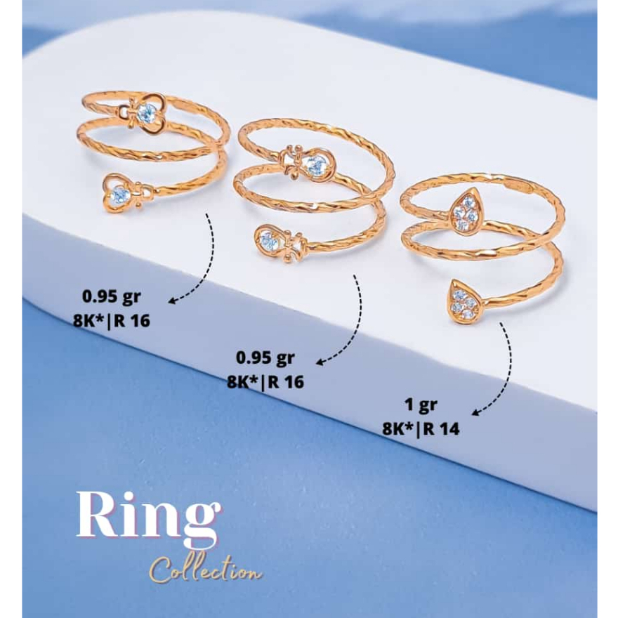 cincin spiral / cincin fashion spiral / cincin kadar 8k -djoyoredjo