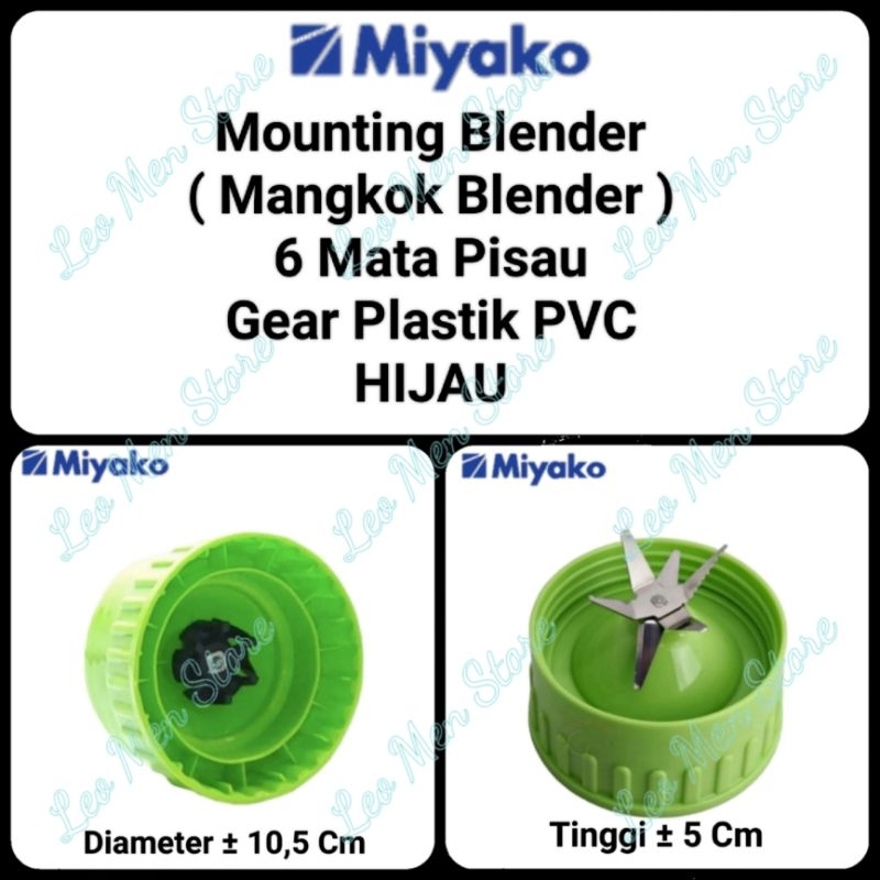 Mangkok Blender Miyako~Mounting Blender Miyako~6 Mata Pisau~Miyako