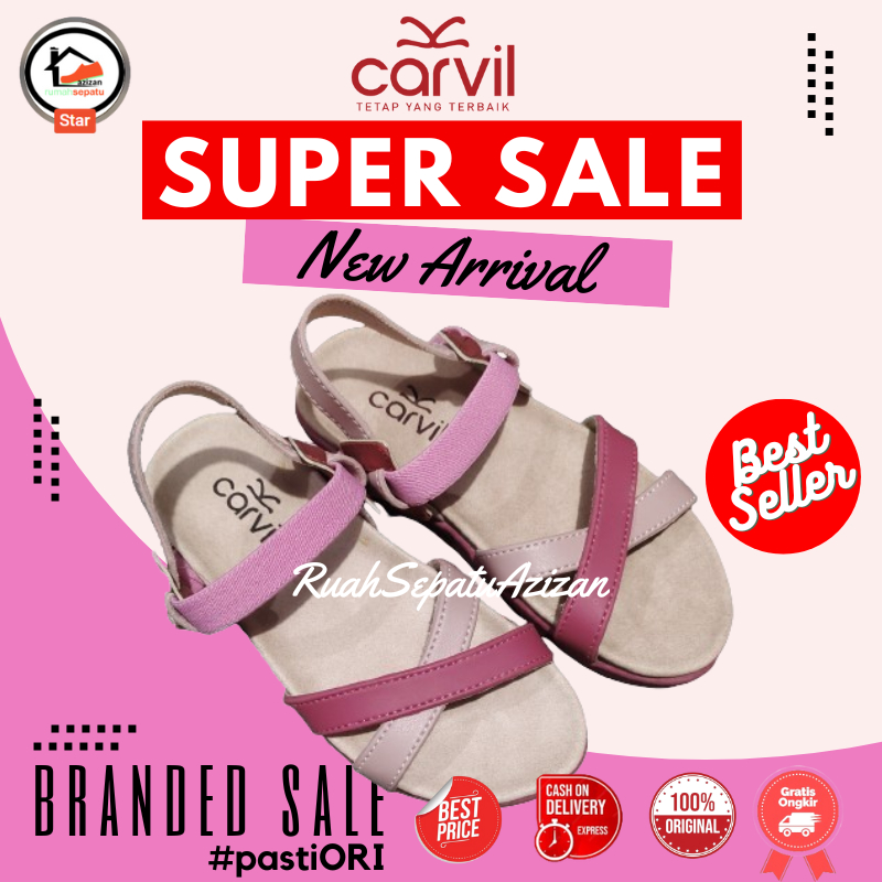 Carvil Sandal Anak Perempuan Casual MAURA-03 Tw Sendal Tali Kasual Murah | 100% Original Carvil