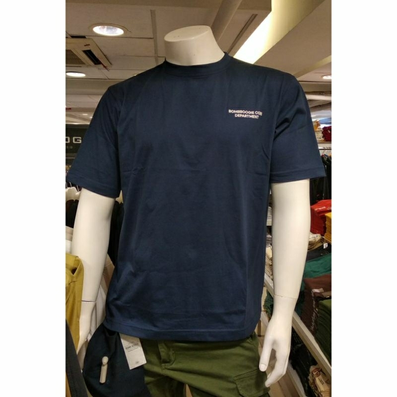 [ BOMBBOOGIE ] Kaos Big Size Biru Navy Bombboogie Original Kaos Pria Big Size
